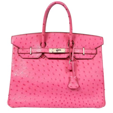 hermes pink ostrich|Hermes birkin ostrich black.